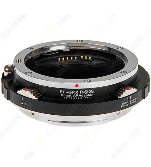 FotodioX Pro Fusion Smart Auto-Focus Adapter for Canon EF- or EF-S-Mount Lens to FUJIFILM G-Mount GFX Camera